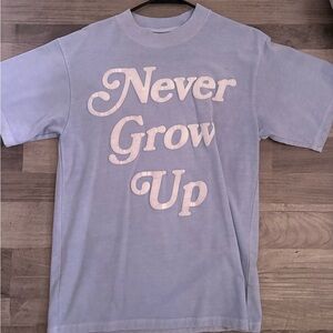 PacSun Light Blue 'Never Grow Up' Tee